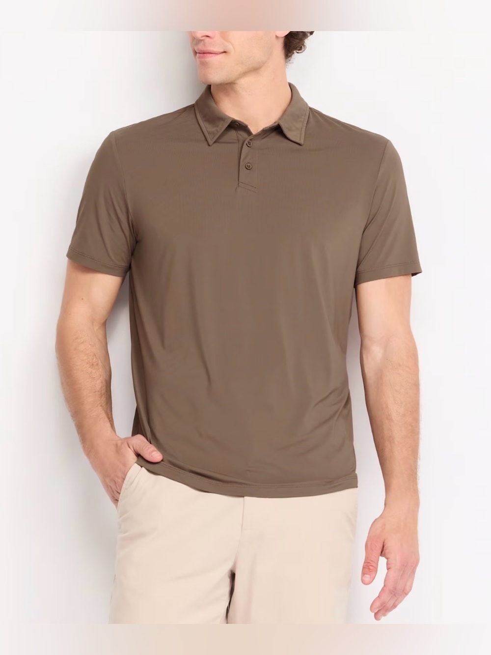 01.Algo Lazer Polo Brown XL NWT